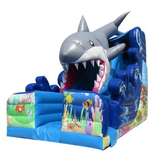 INFLATABLE BOUNCER GIANT SLIDES SHARK