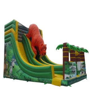 INFLATABLE BOUNCER GIANT SLIDES TIGER