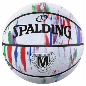Spalding Basketball Rubber outdoor marble rainbow Size No 7