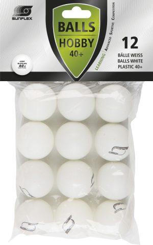 Μπαλάκια Ping Pong Sunflex Hobby PVC 12 Τεμάχια